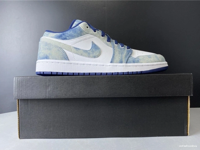 Washed CZ8455-100 Low Denim 1 Jordan Air 1022
